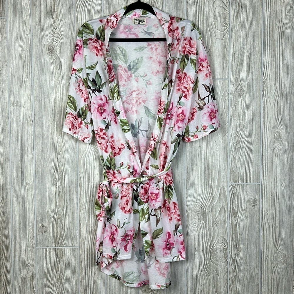 Show Me Your MuMu Brie Robe Garden Of Blooms Pink Floral One Size